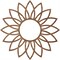Ekena Millwork Daisy Wood Fretwork Pierced Ceiling Medallion, Walnut, 34"OD x 11 7/8"ID x 1/4"T CMWP34X34X0250DAWA - alternate 4